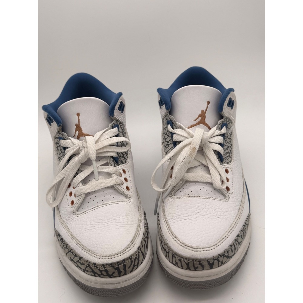 Nike Air Jordan 3 Retro Wizards White True Blue CT8532-148 Mens Sneakers
